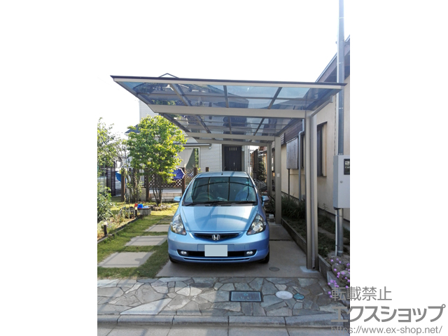 埼玉県入間郡三芳町ののカーポート アーキフィットプラス 延長 積雪〜20cm対応 施工例