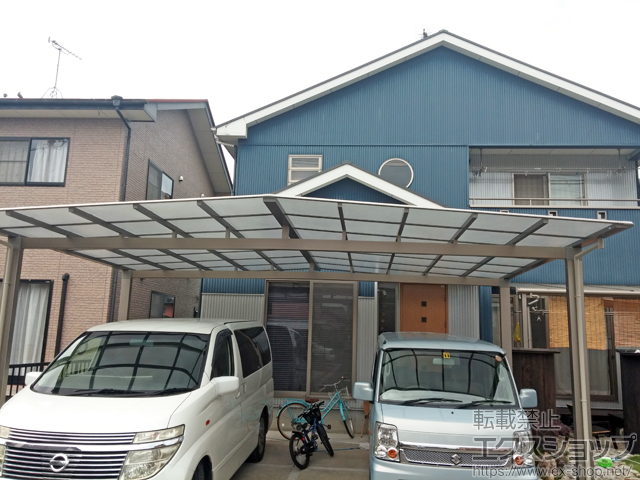 香川県高松市ののカーポート マイリッシュ ワイド 前上がり 積雪〜20cm対応 施工例