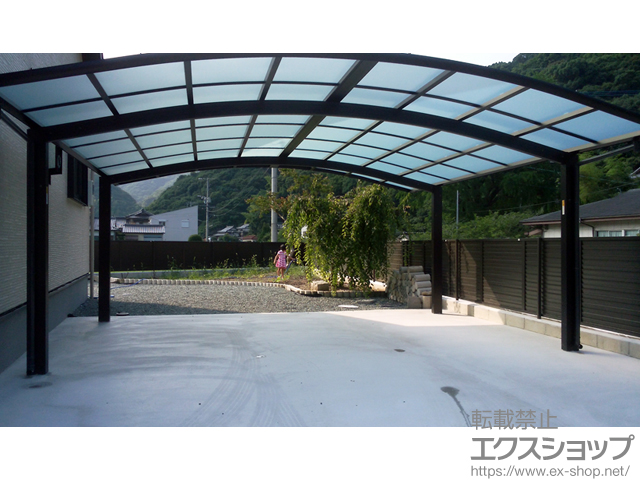 熊本県上天草市ののカーポート レイナツインポートグラン　積雪〜20cm対応 施工例