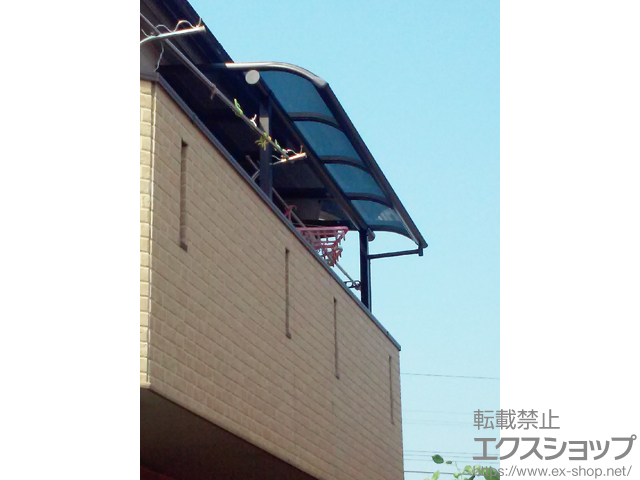 埼玉県熊谷市ののバルコニー・ベランダ屋根 プレシオステラス R型 屋根タイプ 単体 積雪〜20cm対応 施工例