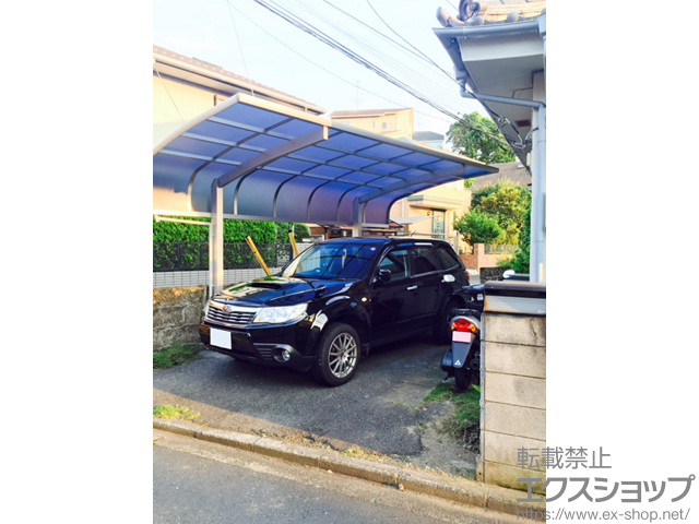 神奈川県横浜市ののカーポート プレシオスポート アルファ 積雪〜20cm対応 施工例