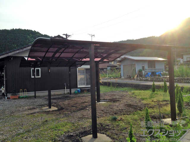 岐阜県中津川市ののカーポート レイナツインポートグラン　積雪〜20cm対応 施工例