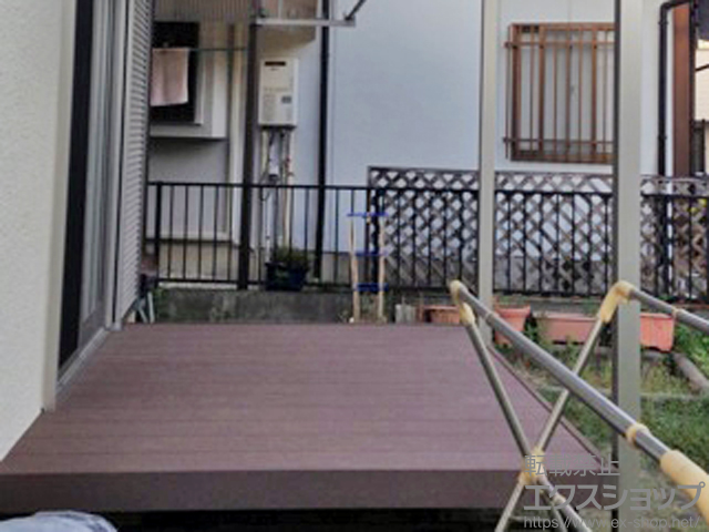 大阪府堺市ののウッドデッキ リウッドデッキ 200 施工例