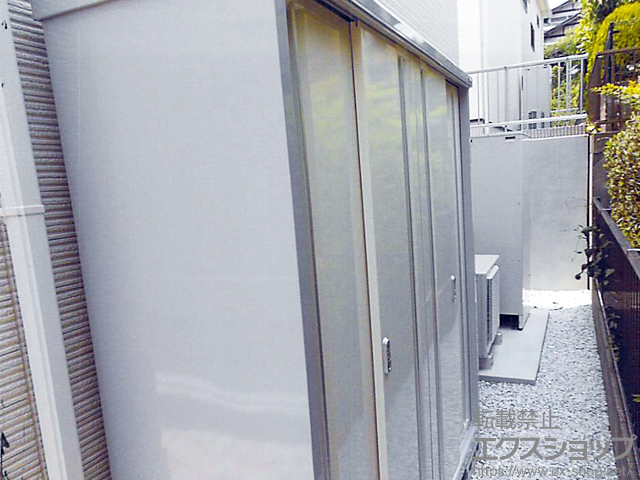 福岡県北九州市のの物置・屋外倉庫 シンプリー 一般型（MJX-196EP　FW） 施工例