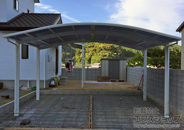 大分県佐伯市ののカーポート レイナツインポートグラン　積雪〜20cm対応 施工例