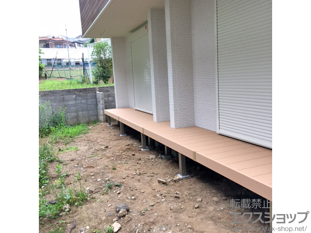 東京都稲城市ののウッドデッキ リウッドデッキ 200 施工例