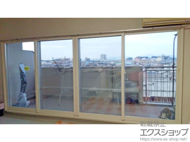 大阪府堺市のの内窓（二重窓・二重サッシ） インプラス ダストバリア仕様 引違い窓 4枚建 施工例