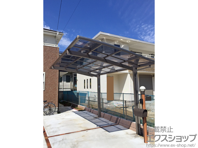 千葉県市原市のLIXIL リクシル（トステム）のカーポート カーブポートシグマIII 積雪〜20cm対応 施工例