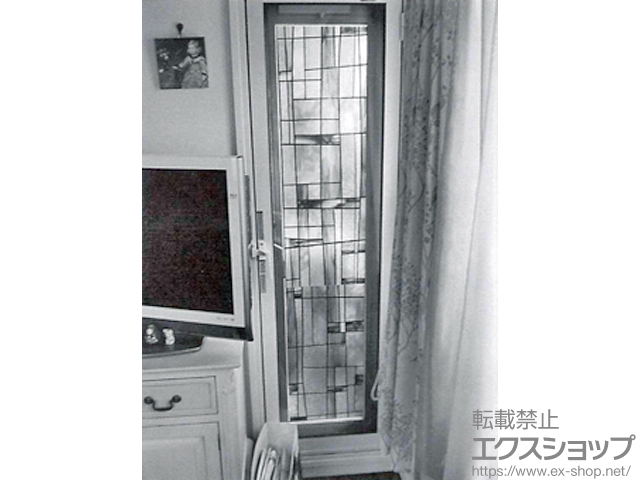 京都府京都市のの二重窓（内窓） インプラス ダストバリア仕様 テラスドア 外観左吊元 施工例