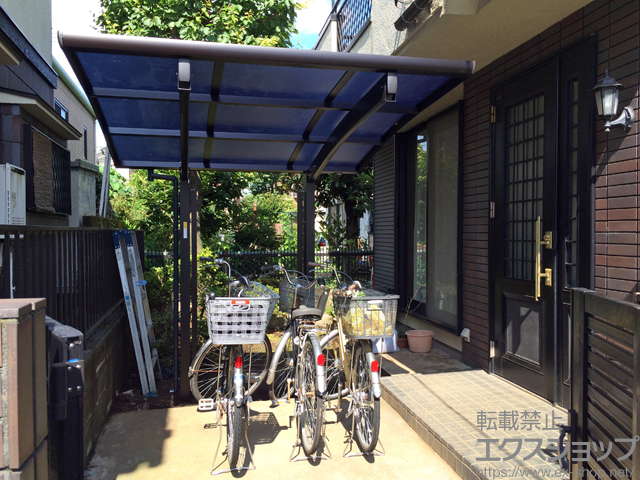 東京都小金井市ののサイクルポート・駐輪場 レイナポートグランミニ 積雪〜20cm対応＋着脱式サポート 2本入り×2 施工例