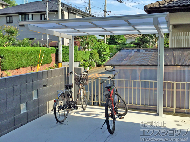 大阪府堺市ののサイクルポート・駐輪場 アーキフィット ミニ 積雪〜20cm対応 施工例
