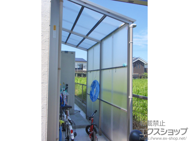 福岡県糸島市ののストックヤード ストックヤードII オープンタイプ 積雪〜20cm対応 施工例