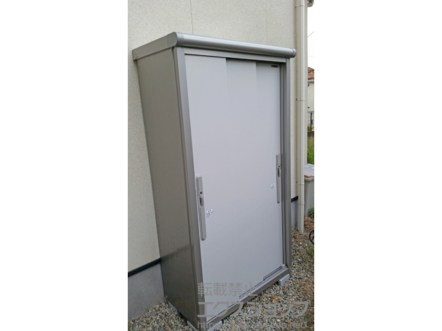 大阪府三島郡島本町のの物置・屋外倉庫 エスモ 一般型(ESD-1005AGL PW) 施工例