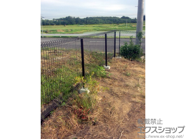 宮城県大崎市ののフェンス・柵 メッシュフェンスG10 施工例