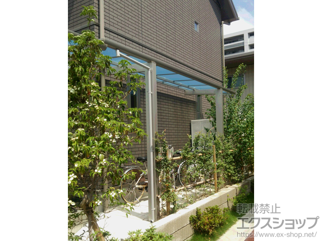 福岡県糟屋郡粕屋町ののサイクルポート・駐輪場 エフルージュグランミニ 積雪〜20cm対応 施工例