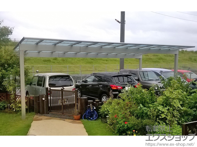 熊本県八代市ののカーポート エフルージュ トリプル 積雪〜20cm対応 施工例