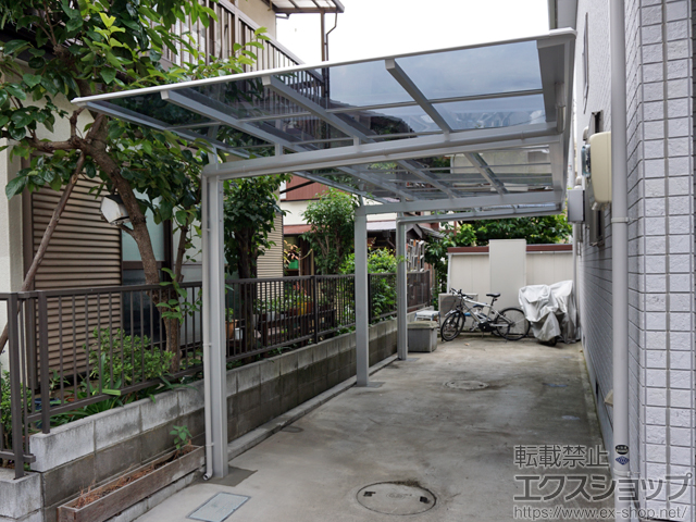 神奈川県大和市ののカーポート マイリッシュ 前下がり 延長 積雪〜20cm対応 施工例