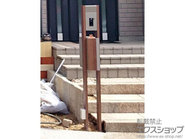 京都府木津川市のの機能門柱・ポスト ファンクションユニット アクシィ2型 施工例