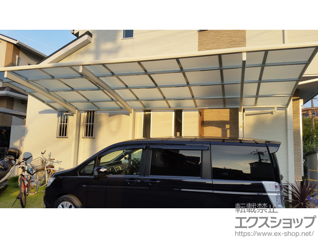 福岡県久留米市ののカーポート レイナポートグラン 延長　積雪〜20cm対応 施工例