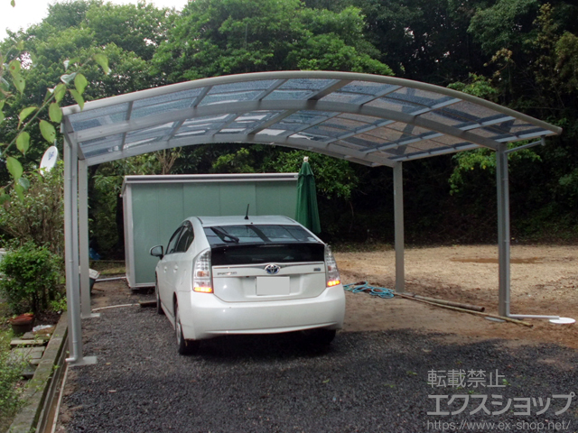 鹿児島県鹿児島市ののカーポート プレシオスポート ワイド 積雪〜20cm対応 施工例
