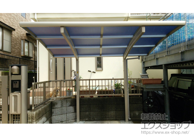 神奈川県横浜市ののサイクルポート・駐輪場 プレシオスポート ミニ 積雪〜20cm対応 施工例