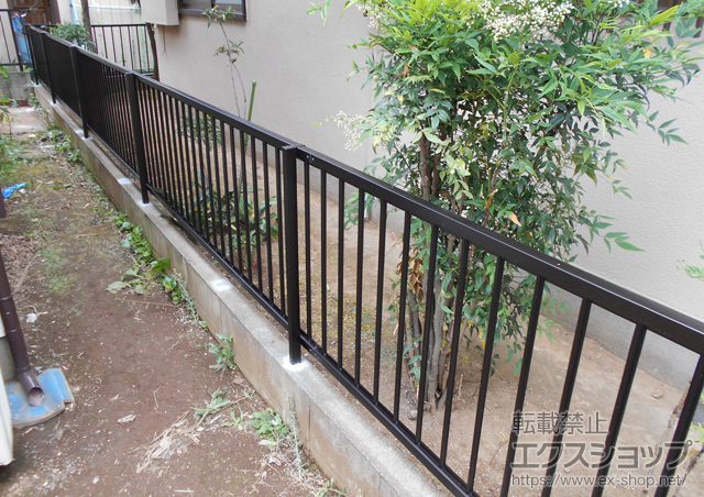 茨城県土浦市ののフェンス・柵 スーパー速川 1型 フリー支柱タイプ 施工例