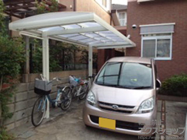 神奈川県厚木市ののサイクルポート・駐輪場 キューブポートプラス ミニ 積雪〜20cm対応 施工例