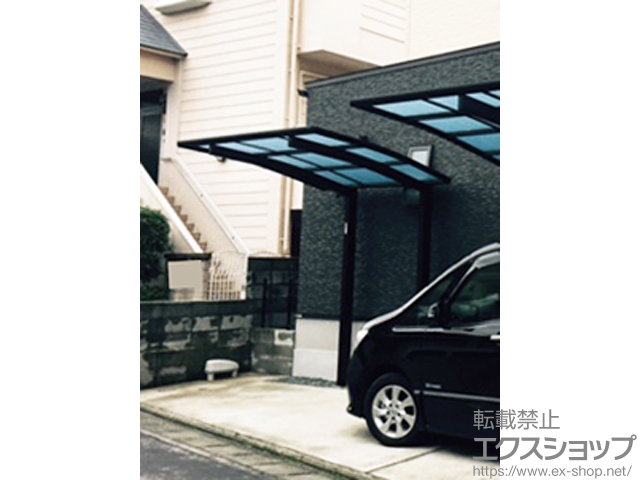 福岡県筑紫郡那珂川町ののサイクルポート・駐輪場 レイナポートグランミニ 積雪〜20cm対応 施工例