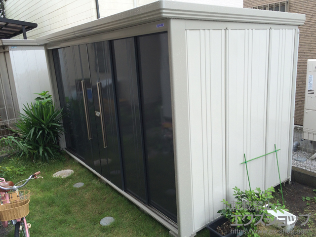 東京都三鷹市のの物置・屋外倉庫 Mr.ストックマンダンディ 一般型 結露減少型 3600×1922×2110 施工例