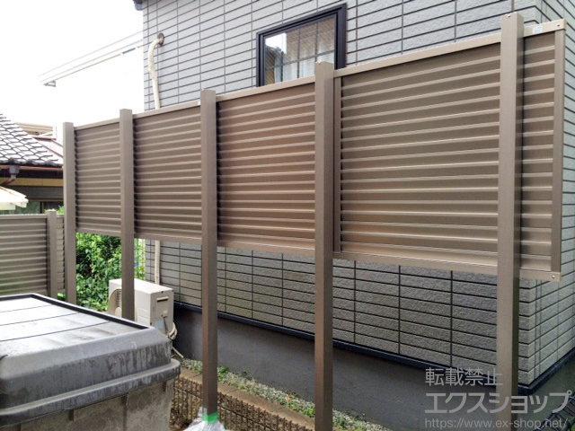 神奈川県横浜市ののフェンス・柵 プレスタフェンス8型 多段柱仕様(1段) 施工例