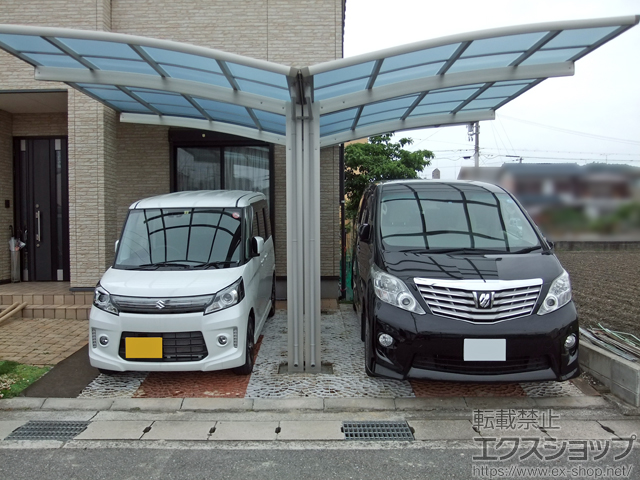 兵庫県姫路市ののカーポート レイナポートグラン Y合掌　積雪〜20cm対応 施工例