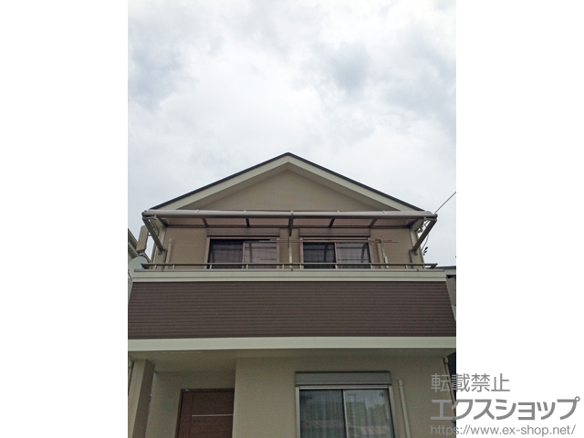 宮城県仙台市のLIXIL リクシル（トステム）のバルコニー・ベランダ屋根 ライザーテラスII R型 ルーフタイプ 連棟 積雪〜20cm対応 施工例