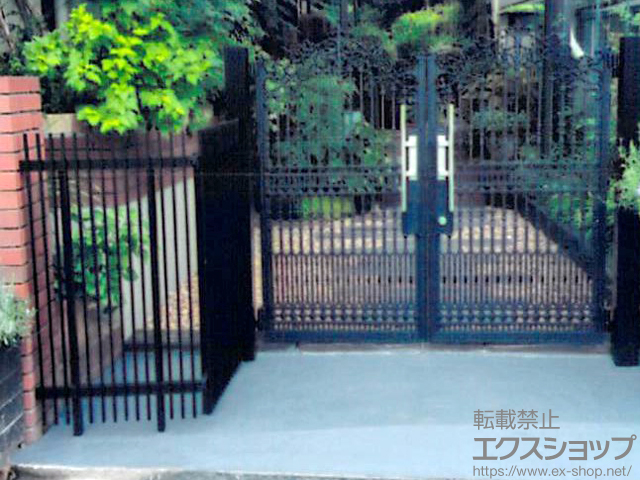 広島県呉市ののフェンス・柵 クレディフェンス 9型 自由支柱 施工例