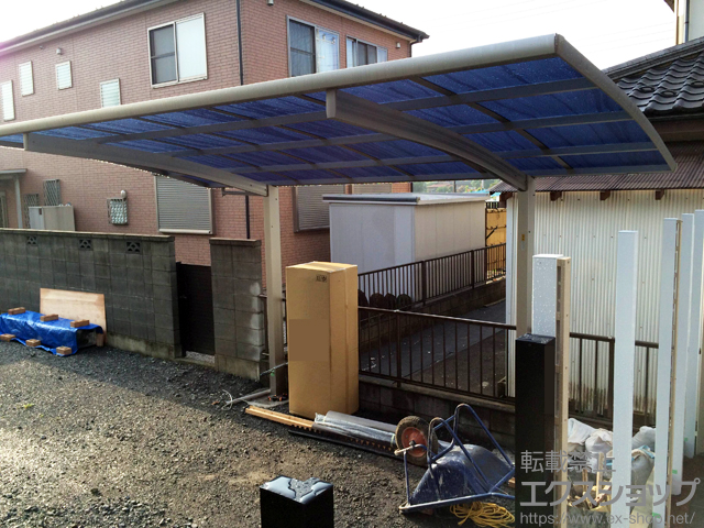 埼玉県上尾市ののカーポート プレシオスポート 積雪〜20cm対応 施工例