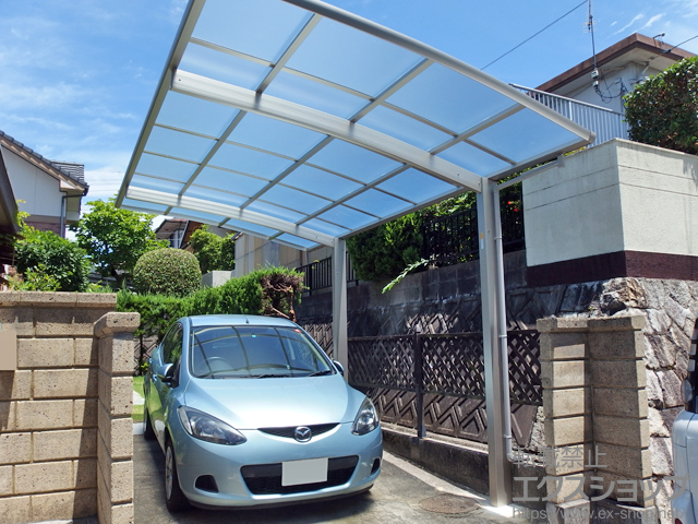 広島県広島市ののカーポート レイナポートグラン　積雪〜20cm対応 施工例