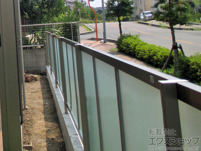 愛知県犬山市ののフェンス・柵 ライシスフェンスP型 フリーポールタイプ 施工例