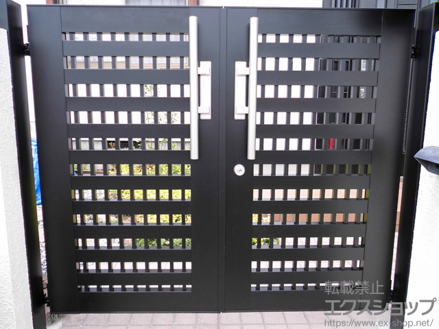 愛知県江南市のの門扉 アルディ門扉 2型 両開き 施工例