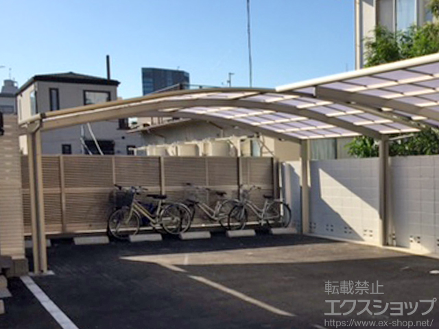 東京都渋谷区ののカーポート レイナツインポートグラン 積雪〜20cm対応 施工例