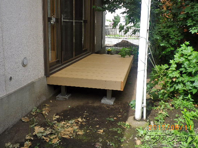 神奈川県大和市のLIXIL リクシル（トステム）のウッドデッキ レストステージ 幕板納まり 施工例