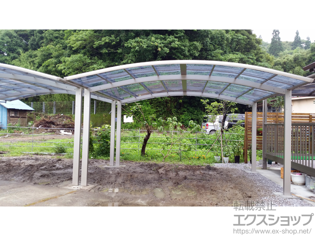 宮崎県宮崎市ののカーポート プレシオスポート ワイド 積雪〜20cm対応 施工例