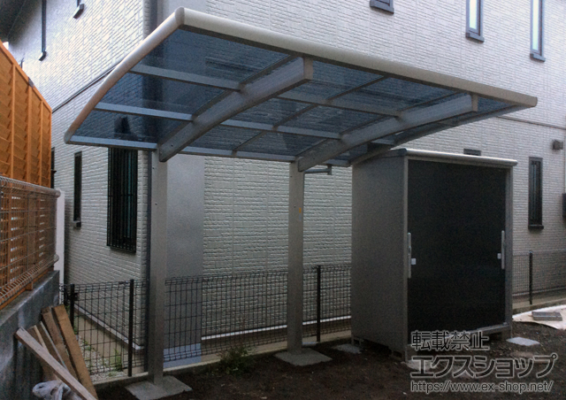 神奈川県秦野市ののサイクルポート・駐輪場 レイナポートグランミニ 積雪〜20cm対応 施工例