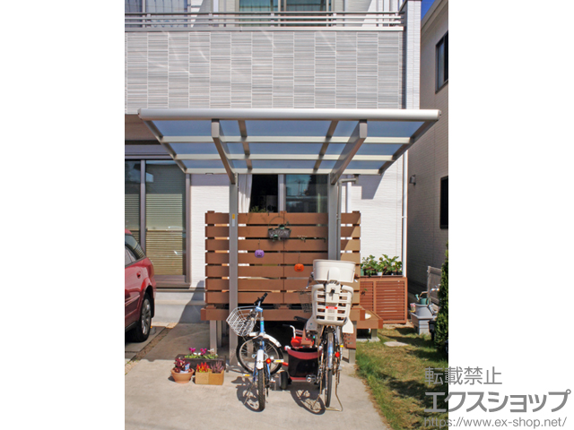 東京都小平市ののサイクルポート・駐輪場 エフルージュグランミニ 積雪〜20cm対応 施工例