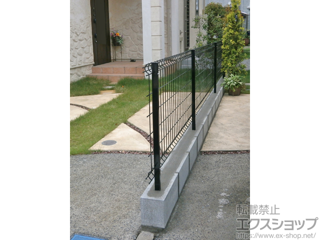 東京都町田市ののフェンス・柵 ハイグリッドフェンスUF8型 フリーポールタイプ 施工例