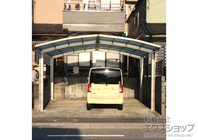 広島県広島市ののカーポート レイナポートグラン M合掌　積雪〜20cm対応 施工例