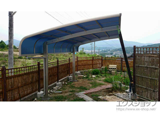 岐阜県恵那市ののカーポート レイナキャップポートグラン　積雪〜20cm対応 施工例