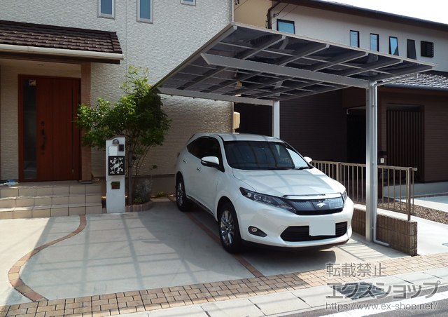 愛知県東海市ののカーポート アーキフィット 積雪〜20cm対応 施工例