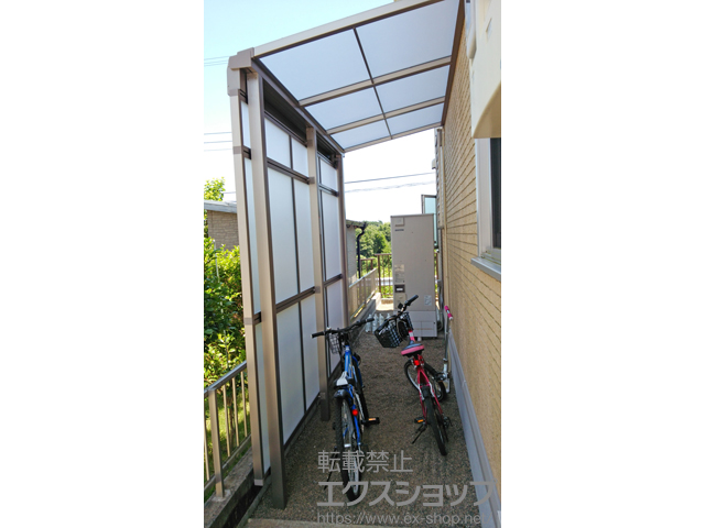 茨城県東茨城郡茨城町ののストックヤード サンクストックヤード F型 パネルタイプ スクリーン仕様 積雪~20cm対応 施工例