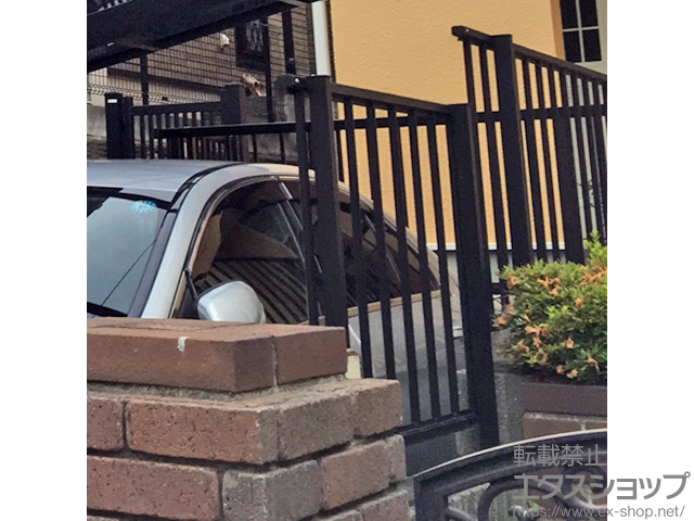 神奈川県横浜市ののフェンス・柵 レスティナフェンス21型 自由柱施工 施工例