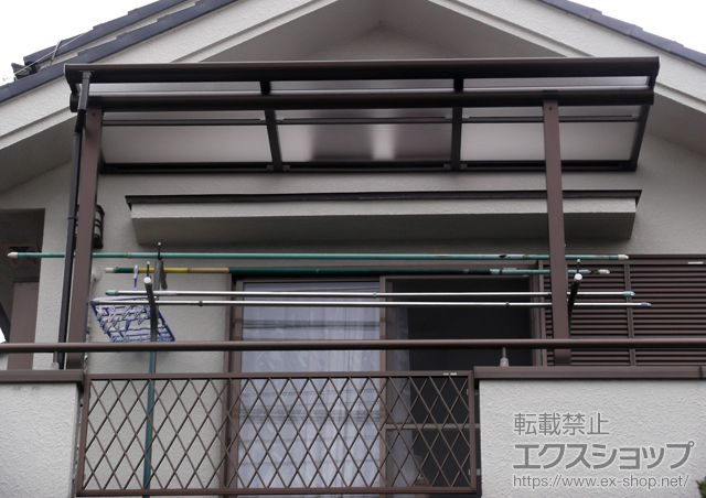 東京都練馬区ののバルコニー・ベランダ屋根 ヴェクターテラス F型 屋根タイプ 単体 積雪〜20cm対応 施工例