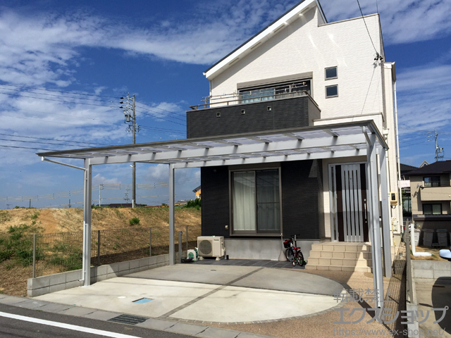 愛知県大府市ののカーポート アーキデュオ ワイド 積雪~20cm対応 施工例